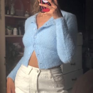 Fuzzy cardigan
